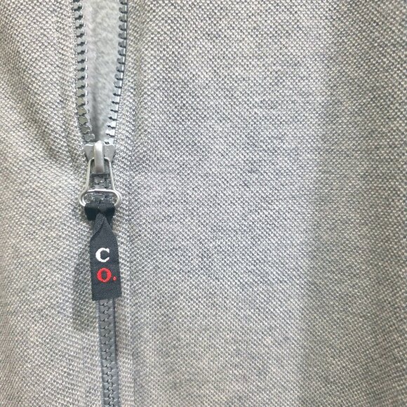 Company Ellen Tracy Vintage Womens Gray Zip-Up Minimalist Sweater Jacket L - Picture 7 of 11